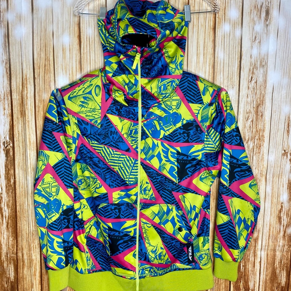 Mens Hoodie Full Zip Fly Racing Motocross Jacket - Picture 2 of 8